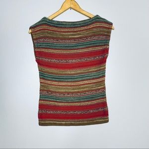 Lauren Ralph Lauren Cotton Linen Blend Sleeveless Sweater